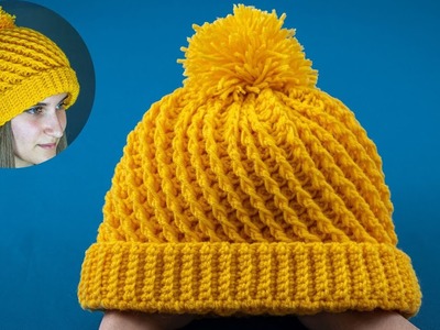 A very simple crochet hat - even a beginner can handle it!