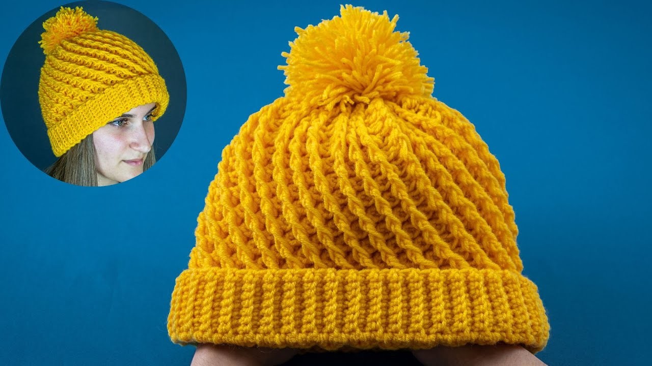 A very simple crochet hat - even a beginner can handle it!