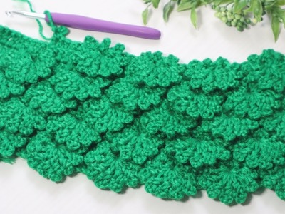 AWESOME ⚡ supper easy and beautiful crochet pattern | scarf, bedspread, baby blanket, shawl