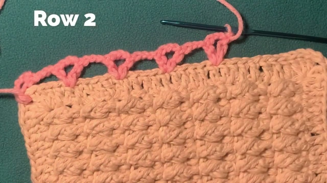 Crochet Arcade Stitch Border.great for Blankets,Shawl….Step by step.Easy for beginners