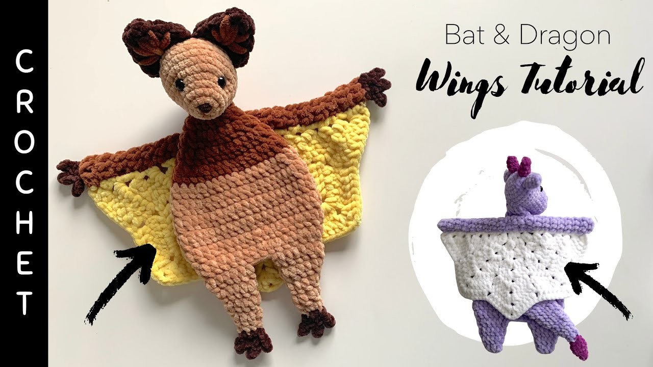 Crochet Bat & Dragon Wings · Easy Step-by-Step Tutorial for Beginners