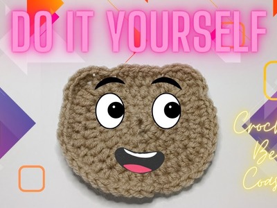 Crochet Bear Coaster Tutorial  - How to Crochet a Bear for Absolute Beginners