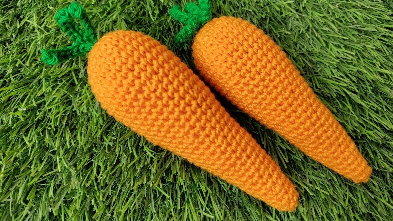Crochet carrot amigurumi| step by step for beginners with written pattern