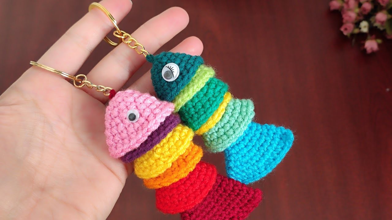 Crochet keychain easy | crochet keychain ideas for beginners