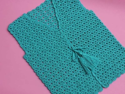 Crochet Ladies Cardigan Jacket. Seamless Crochet Shrug. Woman Beautiful Lacy Cardigan Jacket(PART-1)