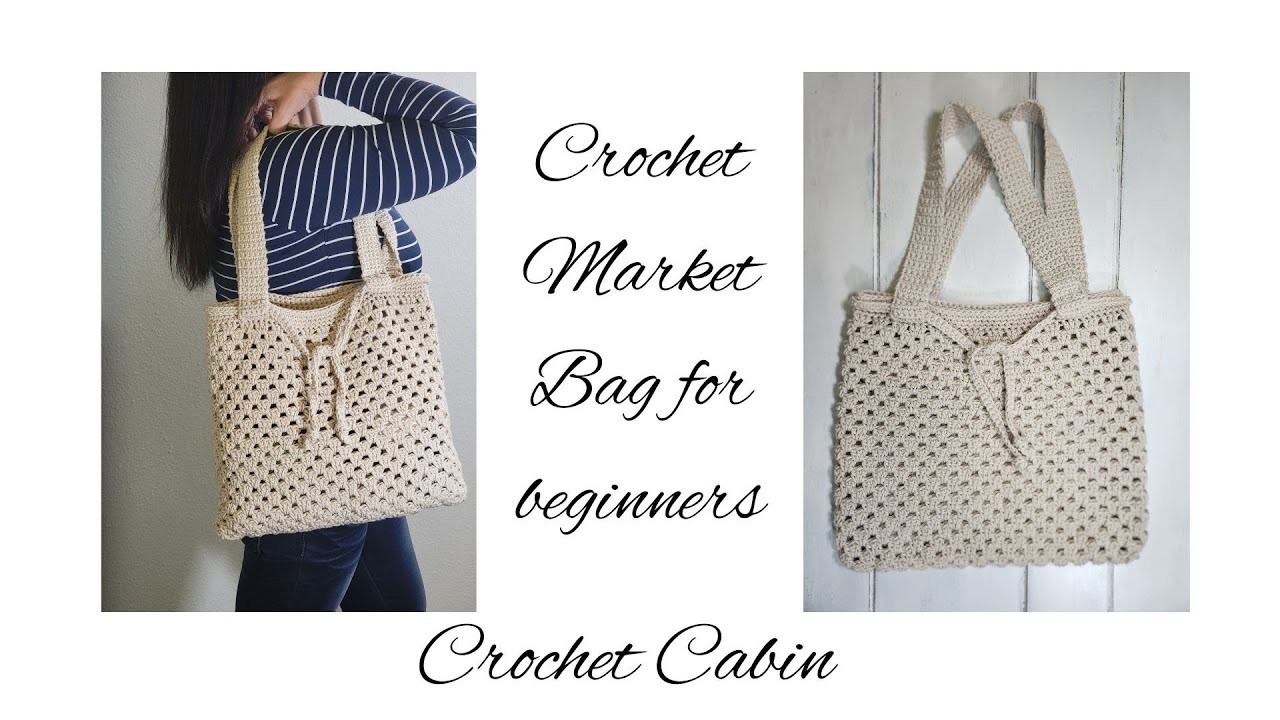 Crochet market bag, for beginners