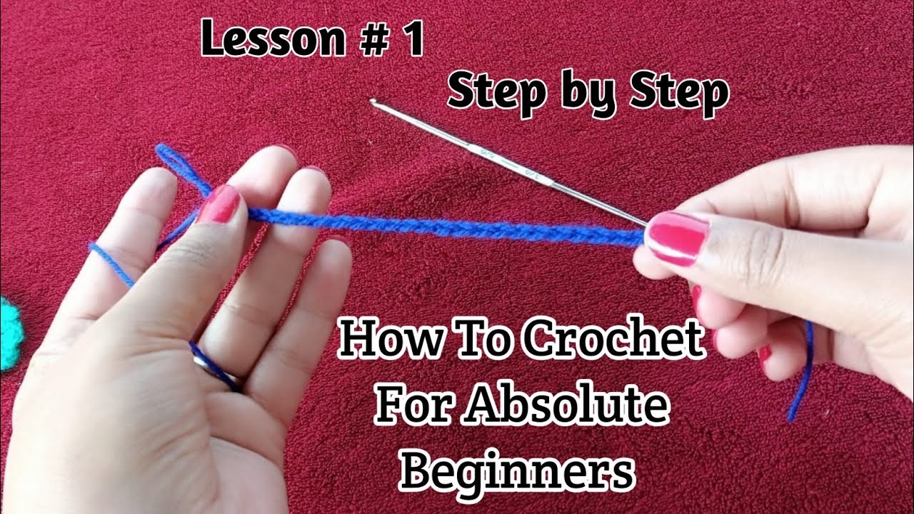 Crochet Project For Beginners - Lesson #1 - Crochet Class