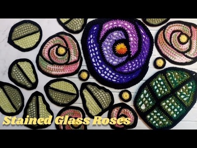 Crochet Roses Rose Stained Glass Tutorial