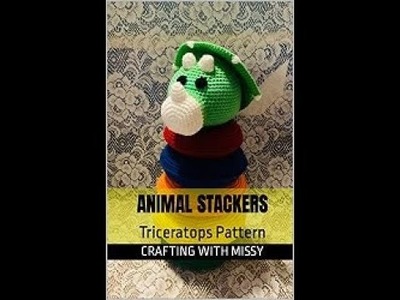 Crochet Triceratops Ring Stacker Pattern Tutorial