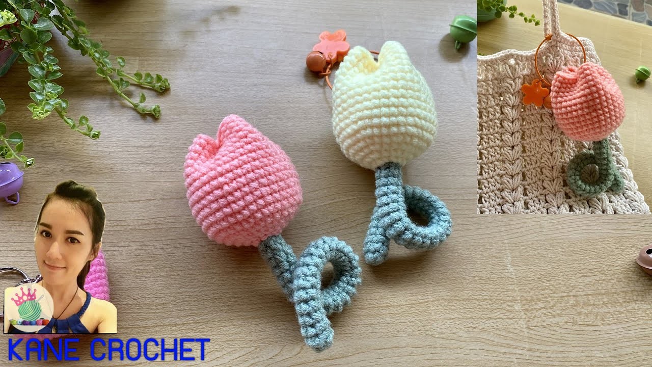 Crochet Tulip | Crochet Tulip Keychain | Tulip Keychain Crochet Tutorial ????????