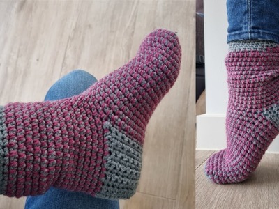 CROCHET TUTORIAL SPIKEY SOCKS