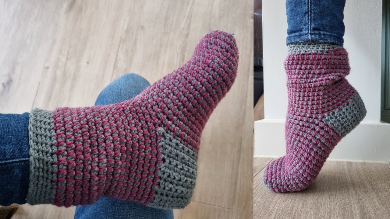 CROCHET TUTORIAL SPIKEY SOCKS