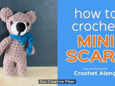 Easy and Quick Mini Scarf For Your Crochet Dolls - Tutorial