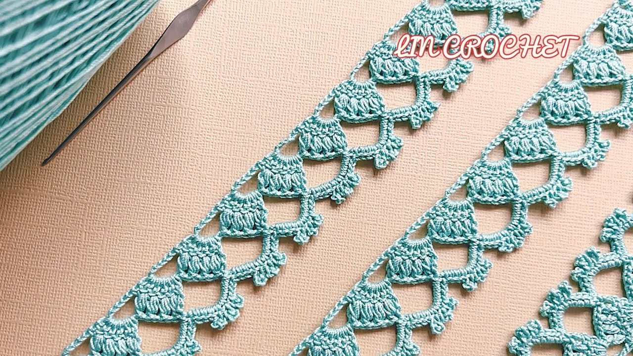 Easy Crochet Shawl Blouse Runner Edge Pattern