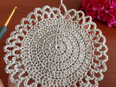 Gorgeous easy crochet runner. supla. placemat. table decor. home decoration. macrame