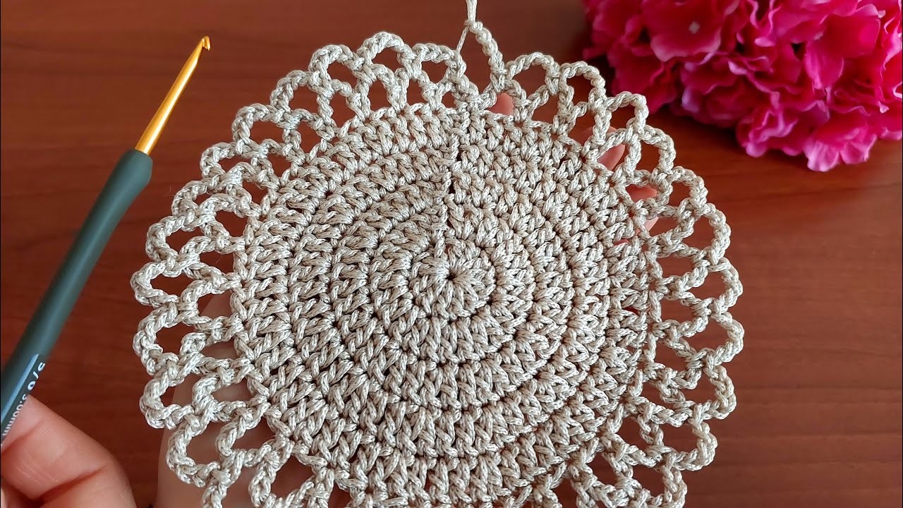 Gorgeous easy crochet runner. supla. placemat. table decor. home decoration. macrame