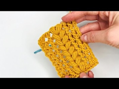 GORGEOUS ???????? Super Easy Tunisian Crochet for Beginners
