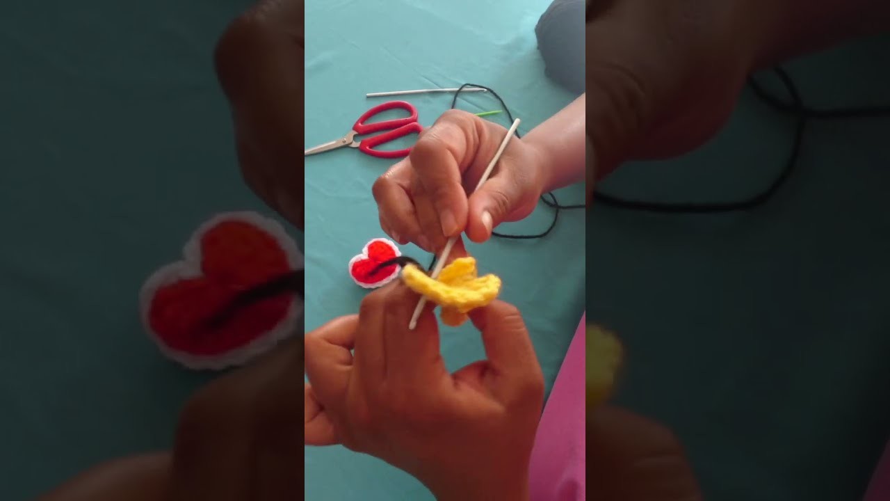 How to crochet a flat heart, 3D stuffed heart, heart key chain Ornament tutorial