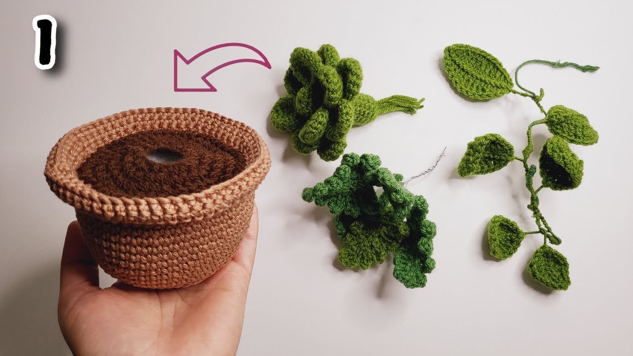 How to Crochet a Plant POT EASY ????For Beginners in step by step tutorial