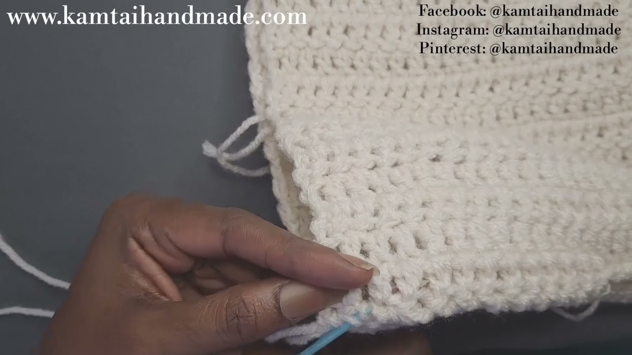 How to crochet a poncho Part 3