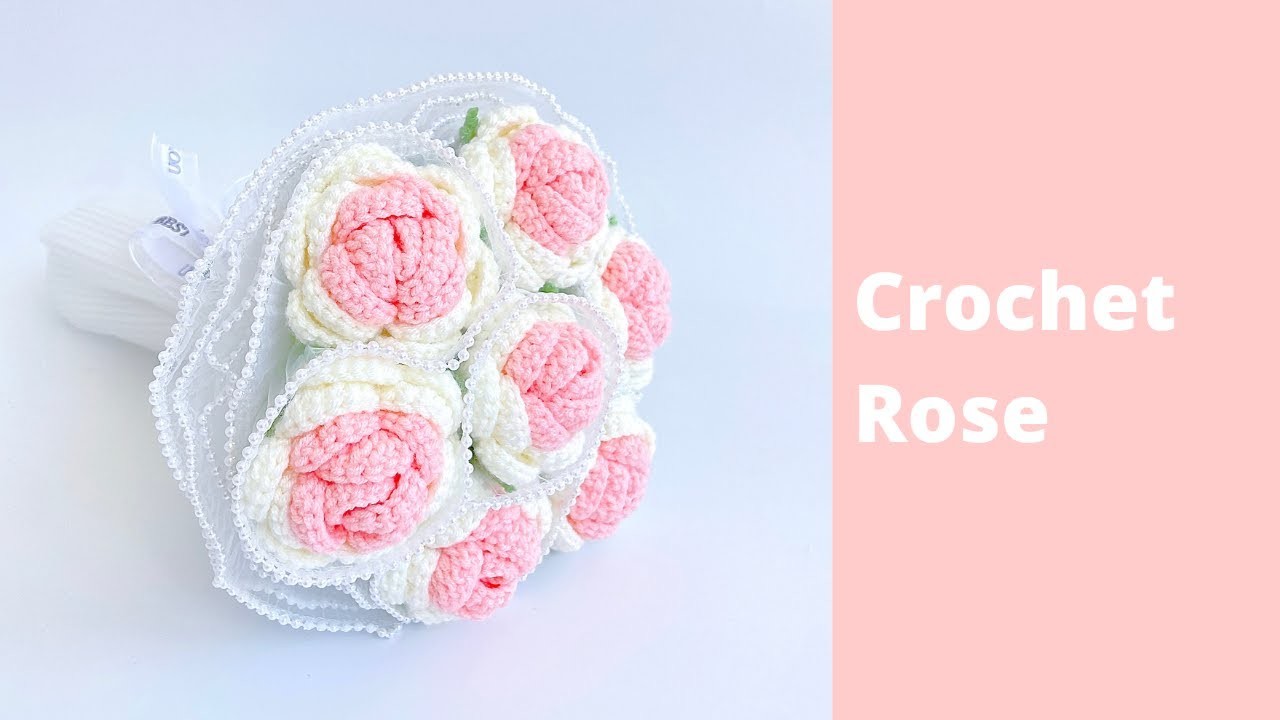 How to Crochet a Rose | Crochet Flower Bouquet