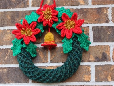 How to Crochet and Decorate   Wreath Idea step by step with skills