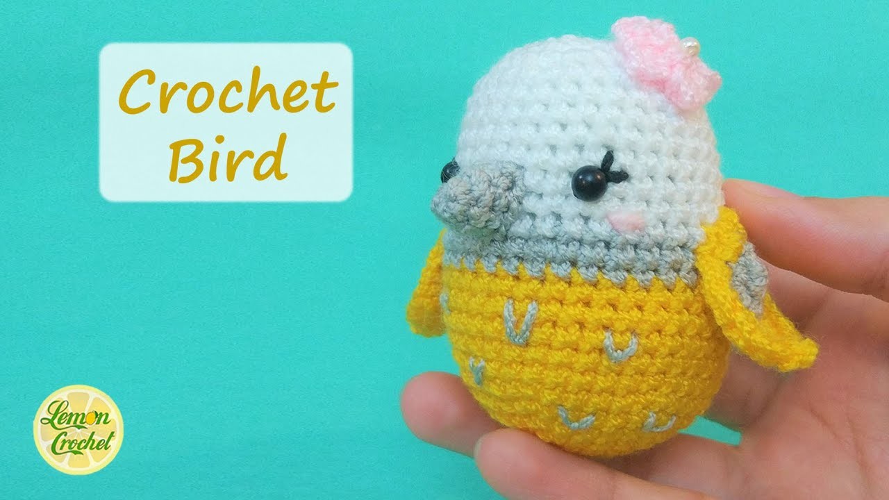 How to Crochet Bird | Beginners Crochet Tutorials | Lemon Crochet