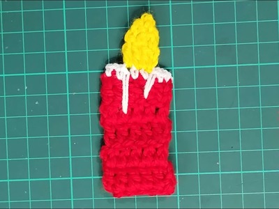 How to Crochet Candle Applique | Free Crochet Pattern of Candle Applique | Crochet Free Pattern