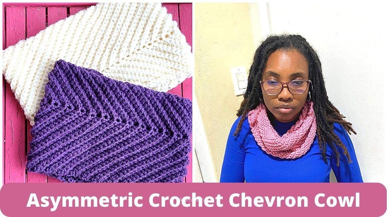 How to Crochet Fast And Easy Crochet Chevron Cowl