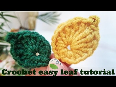 How to crochet leaf for beginners step by step. crochet bookmark