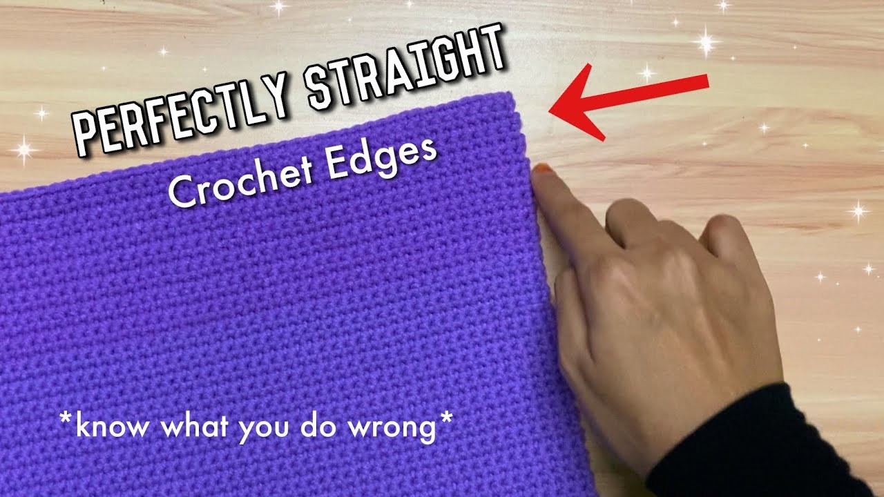 How to crochet STRAIGHT EDGES *every time*. know your fault in this tutorial ????