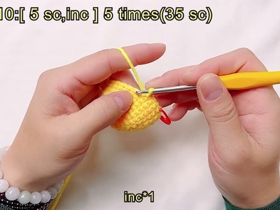 How to crochet the chick's body