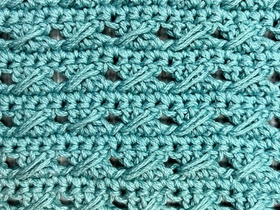 How to crochet the Crossed Cable Stitch video tutorial