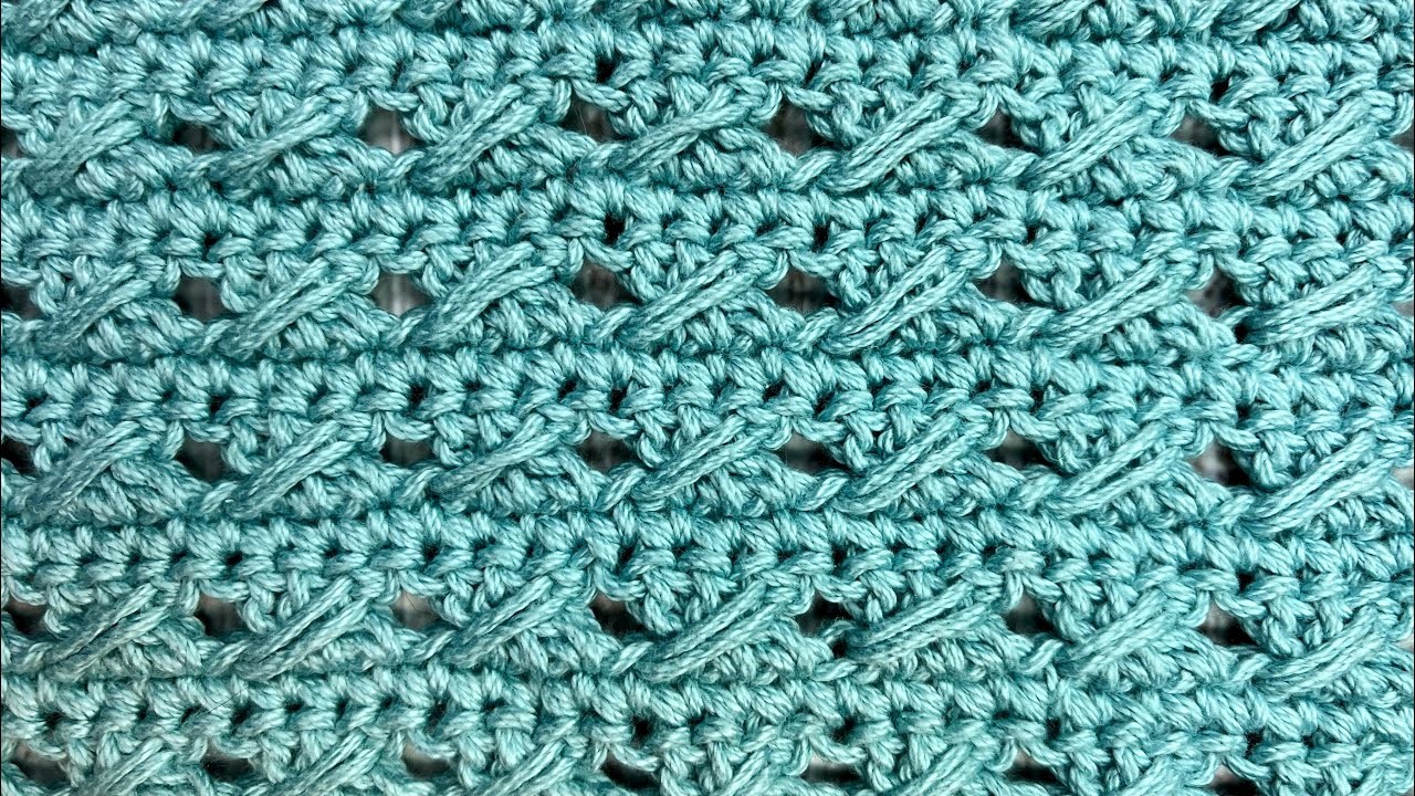 How to crochet the Crossed Cable Stitch video tutorial