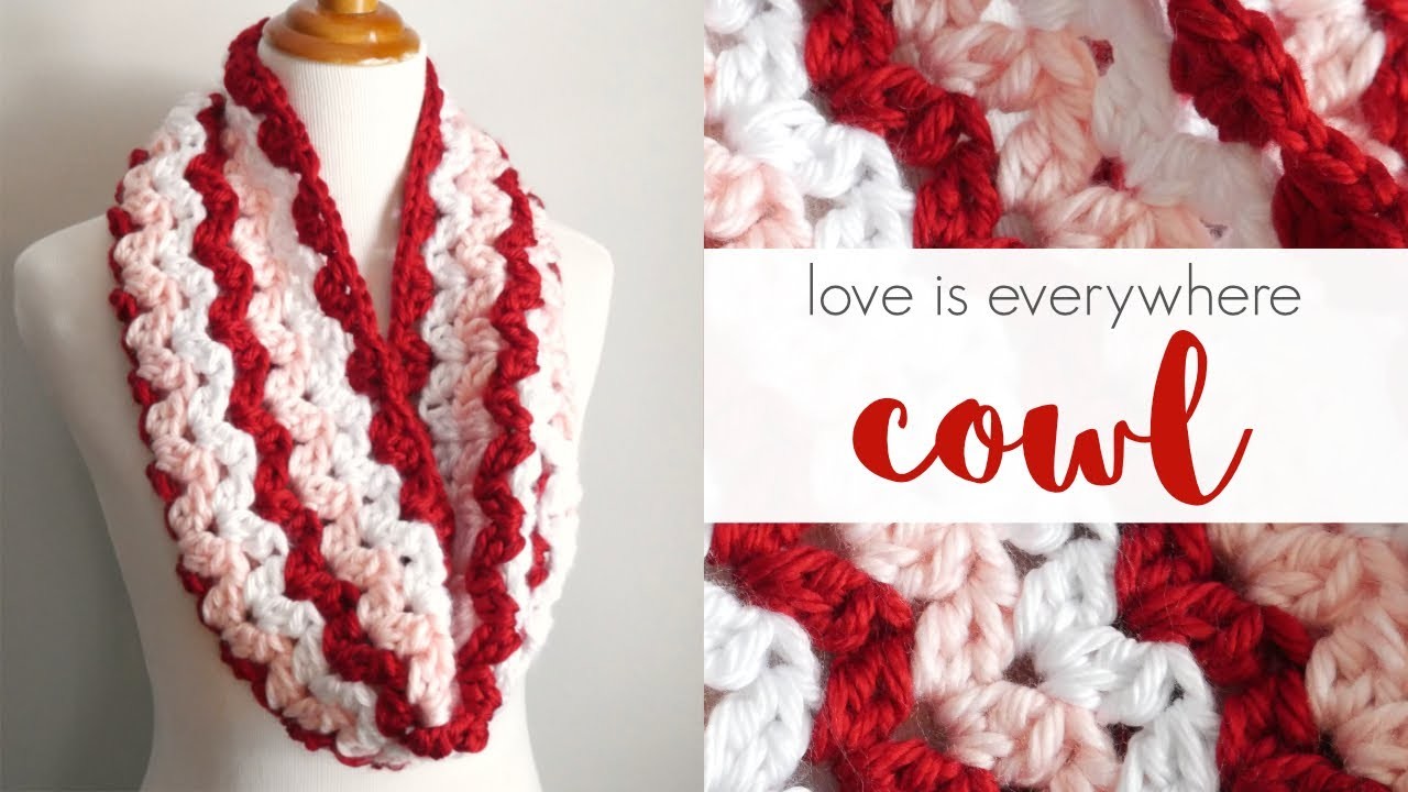 How To Crochet The Love Is Everywhere Cowl