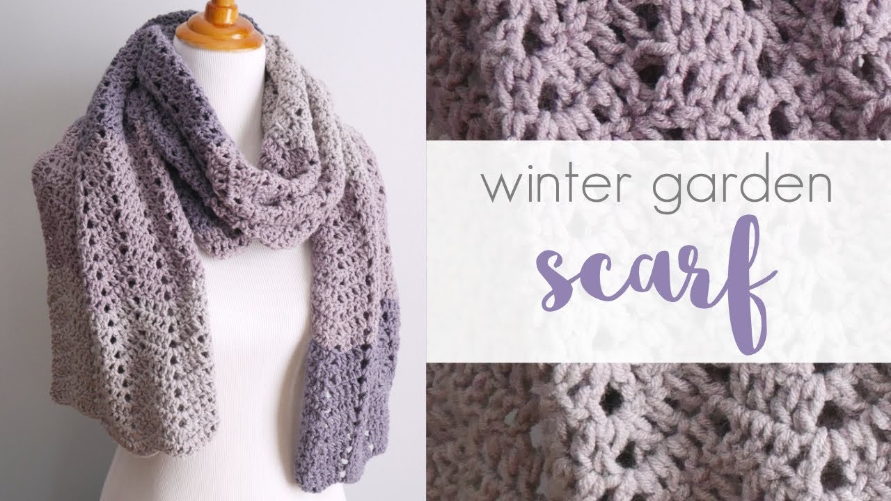 How To Crochet The Winter Garden Scarf