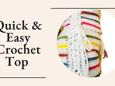 How to Crochet this Cute Laced Top - as a Beginner