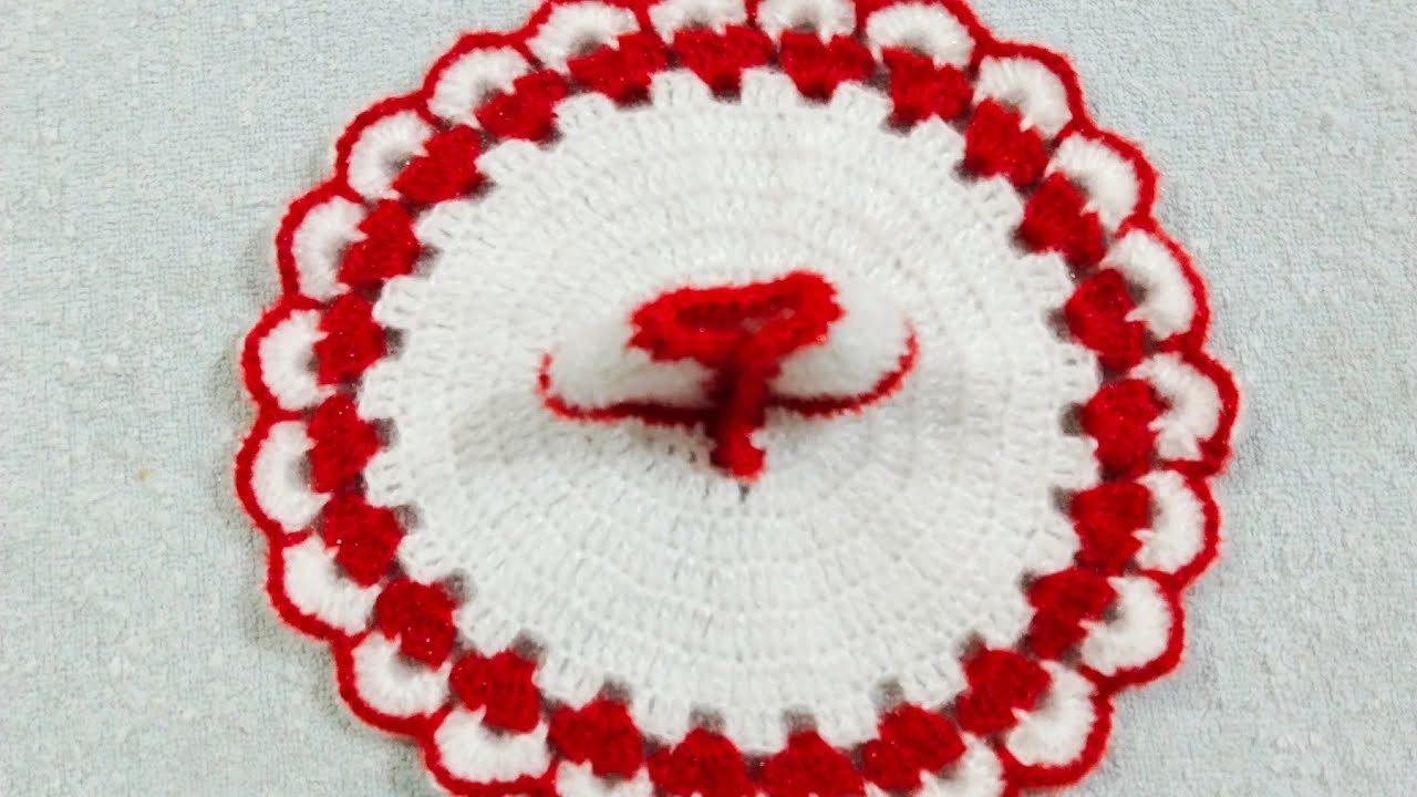 How to Crochet Winter dress for 5 No k kanha ji #aadicreativity #laddugopal