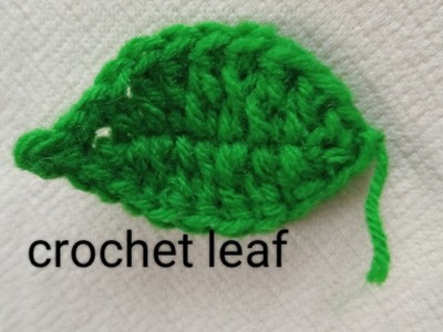 How to make crochet leaf