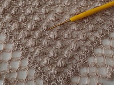 ????INCREDIBLE crochet mesh shawl design for 2023 - How to crochet triangle shawl pattern for beginners