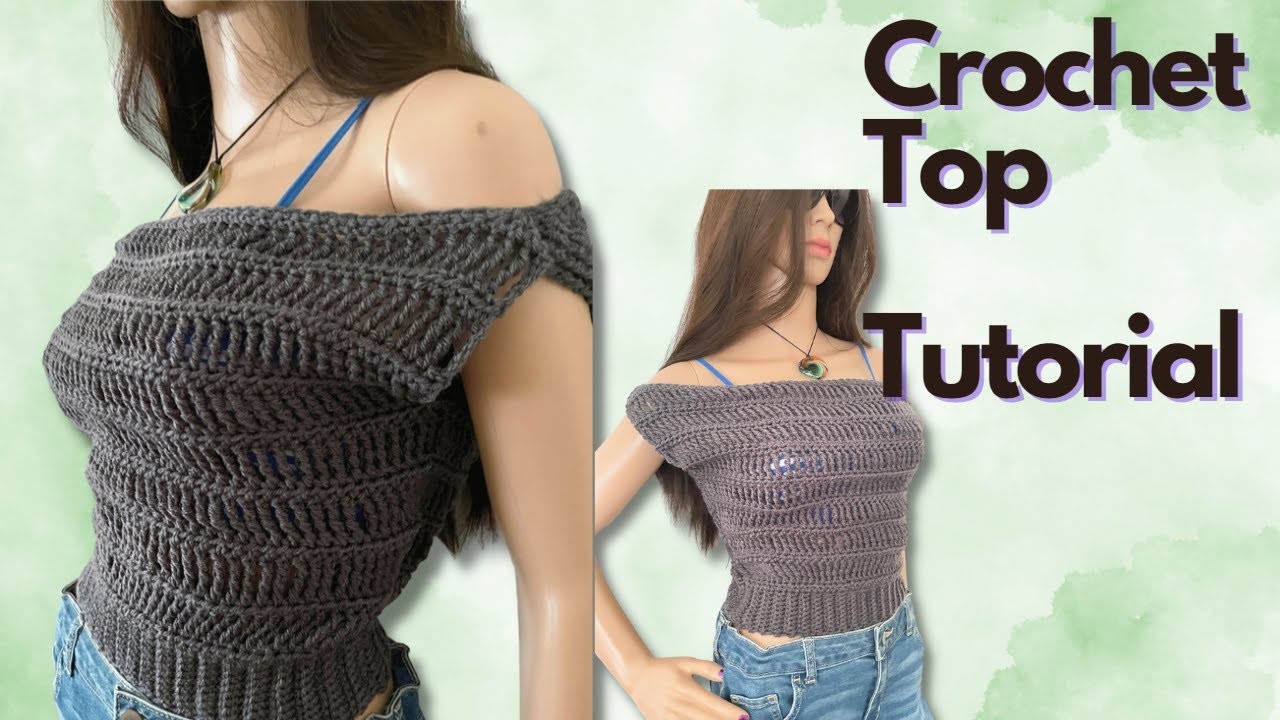 Learn How to Make This Beautiful DIY Crochet Top using Easy Steps - Perfect for Spring.Summer!
