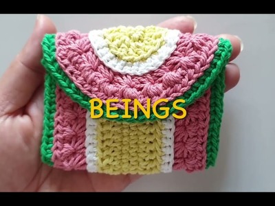 New in! How to crochet mini purse.coin bag for gift [Step-by-step]