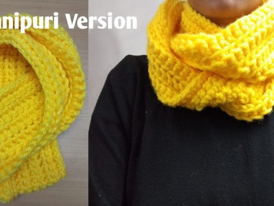 SCARF Kamdouna Longani Yamna Laina tutorial. How to crochet Scarf for beginners step by step