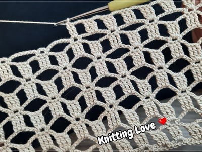 Wonderful Beautiful Net Crochet Pattern Knitting Online Tutorial for beginners Tığ işi örgü Motif