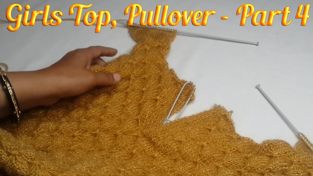471- Gol gala ghataye asaani se | Girls Top, Pullover - Part 3 | Step by Step Knitting