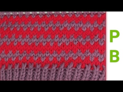 BEAUTIFUL DOUBLE COLOUR KNITTING DESIGN FOR  ALL PROJECT