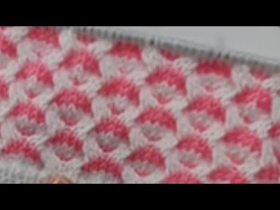 Beautiful knitting pattern. two colour knitting pattern. knitting design