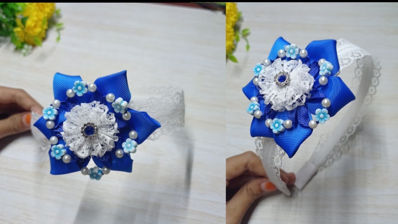 Flower headband - DIY