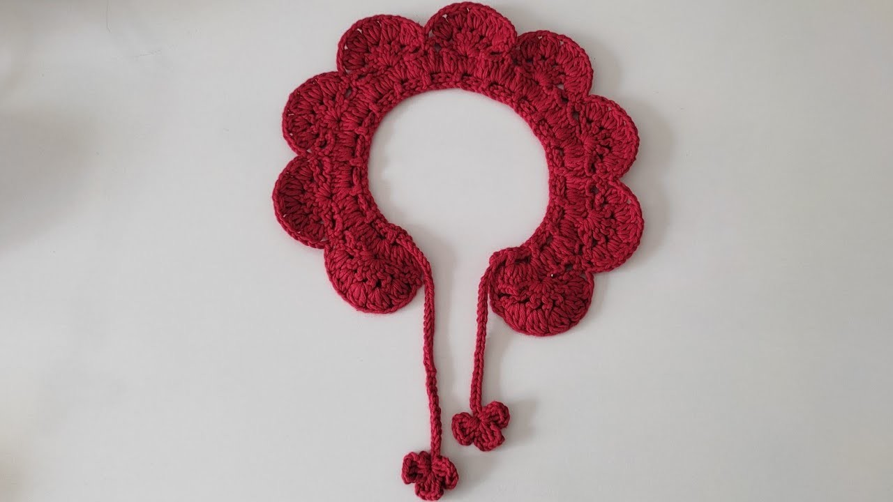 ⚡Great knitting???? collar model easy crochet????