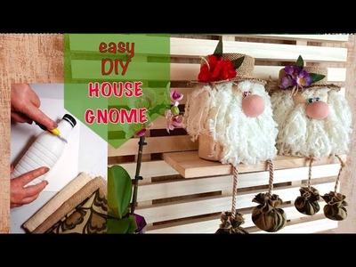 House gnome. DIY. See how I used a plastic bottle. Everyone is delighted!